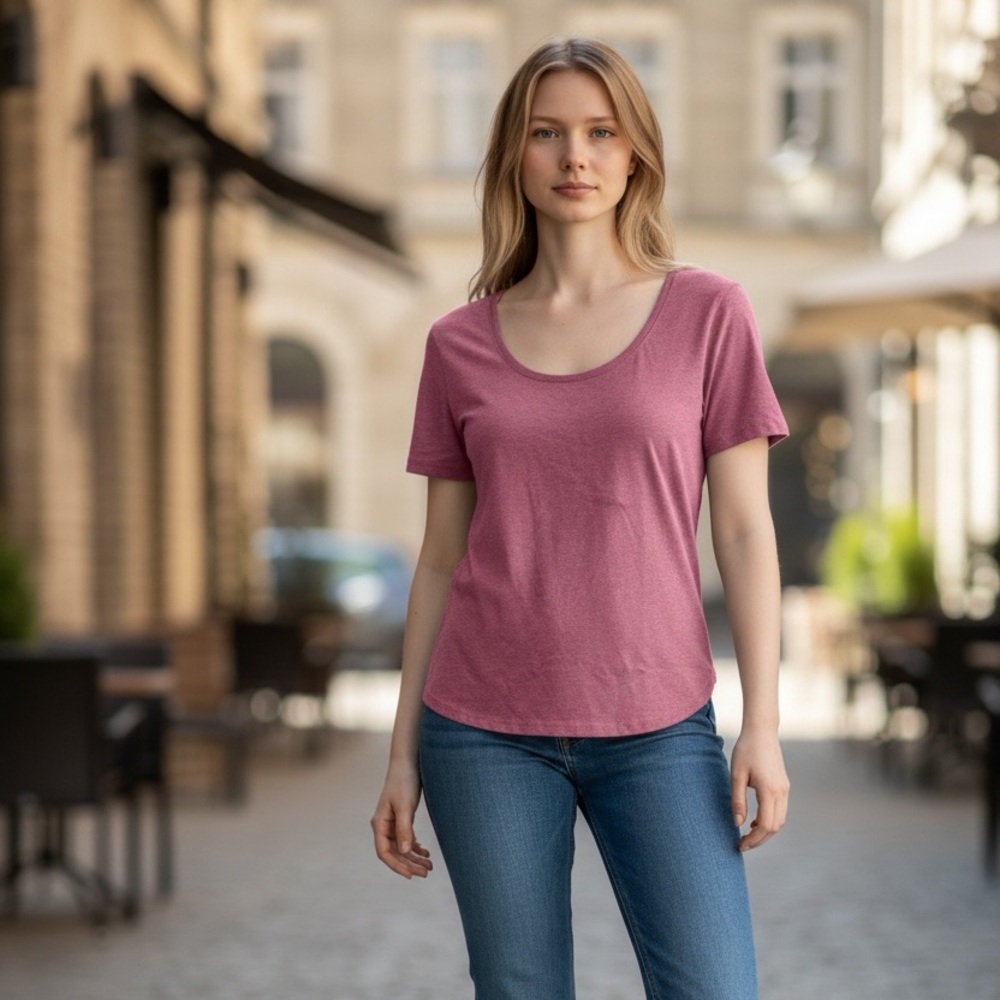 NWT a new day Women's Mauve Short Sleeve Top Size L